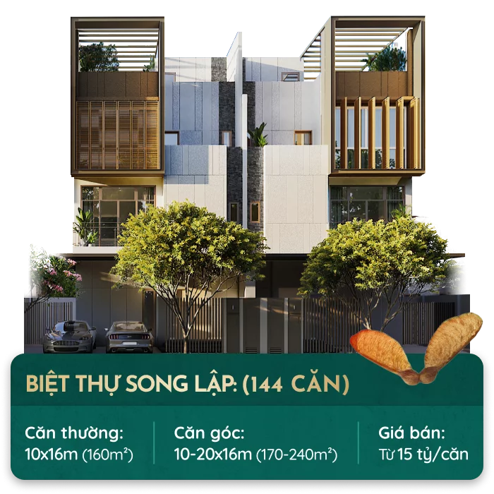 Biệt thự song lập - The Orchard dự án Sycamore Bình Dương