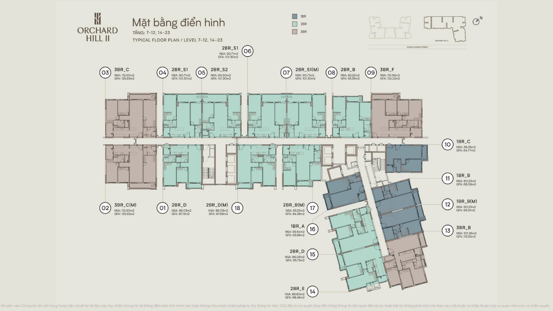 Mặt bằng tầng điển hình Orchard Hill (2)