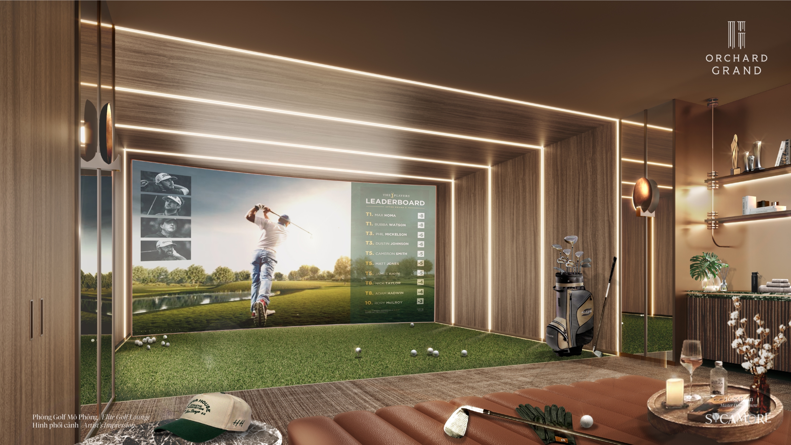 Phòng Golf mô phỏng | Tiện ích Orchard Grand Sycamore