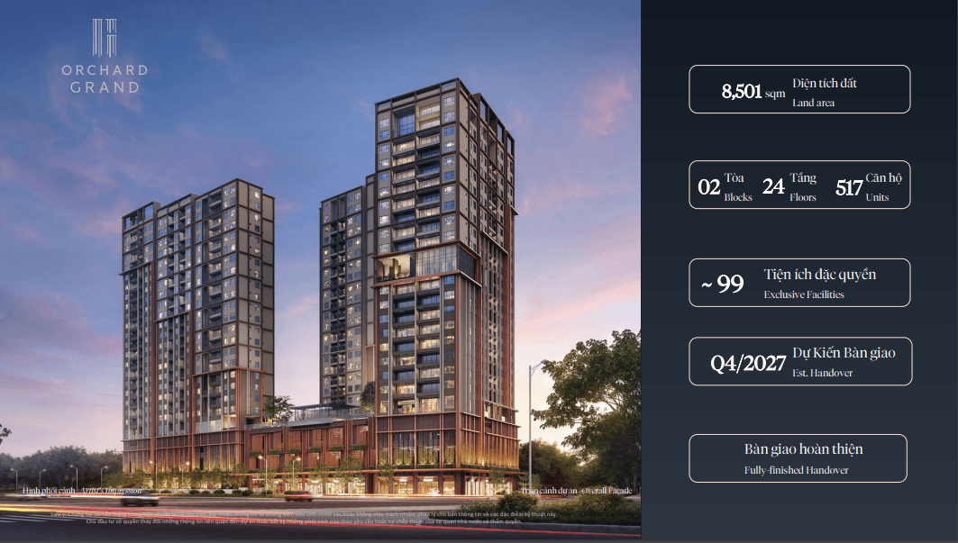Tổng thể dự án Orchard Grand Sycamore