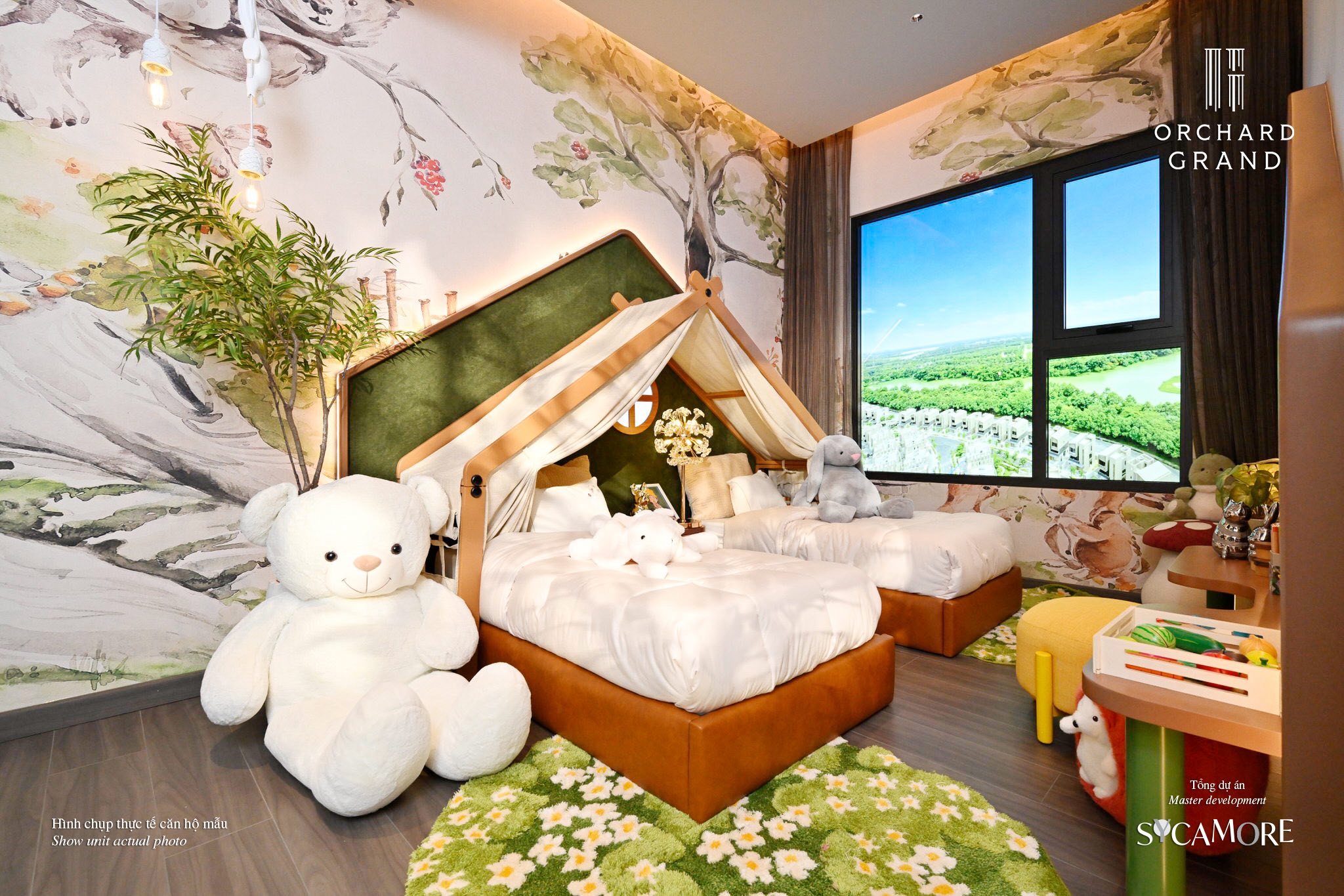 Phòng ngủ em bé Căn hộ mẫu Orchard Grand 3PN