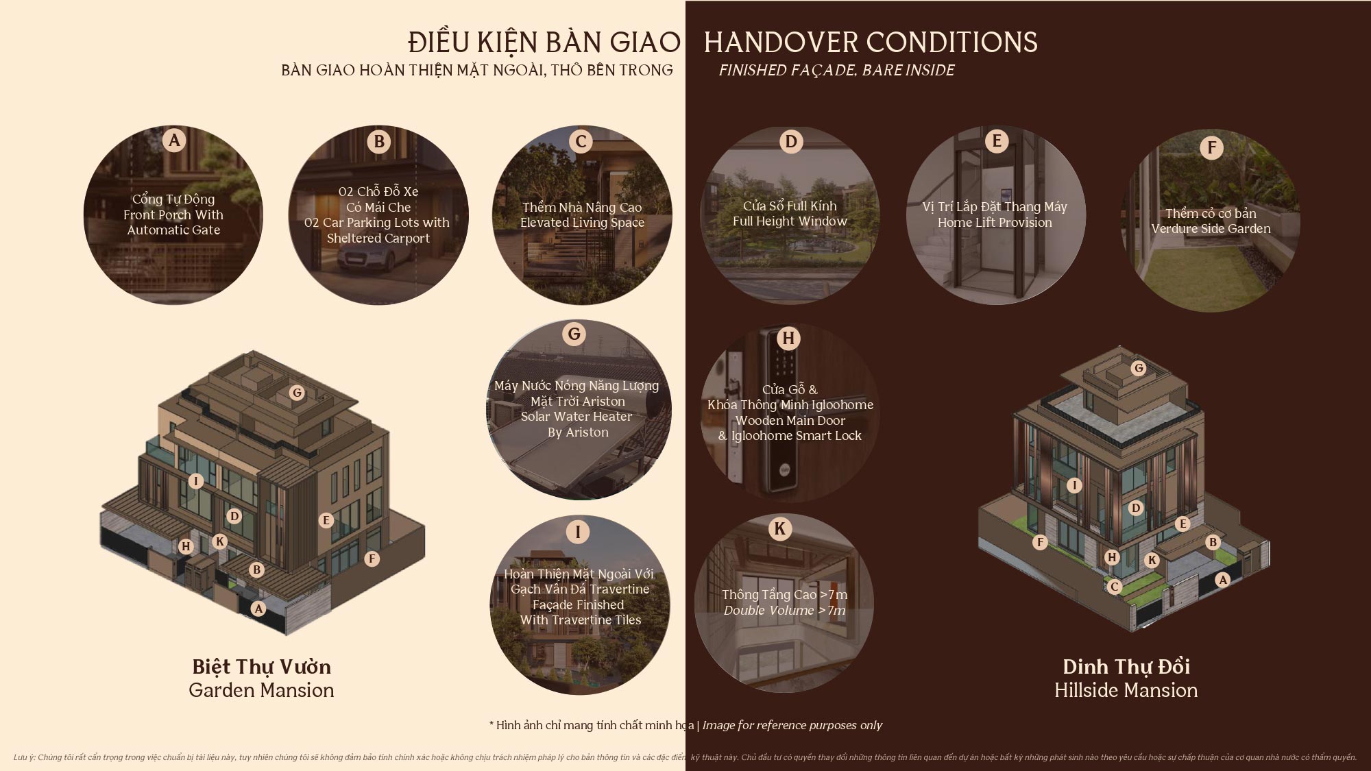 Điều kiện bàn giao Orchard Mansion 