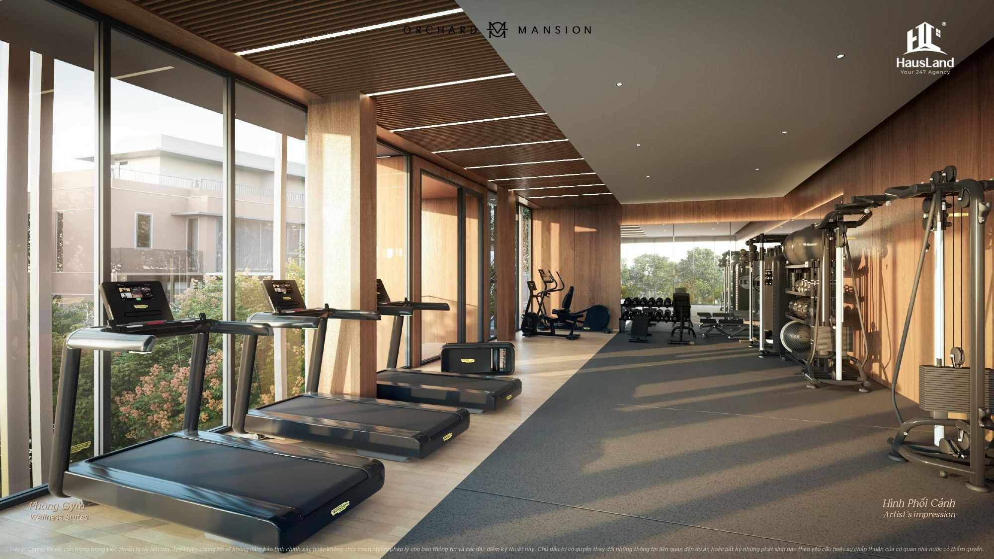 Phòng Gym tại Mansion Club