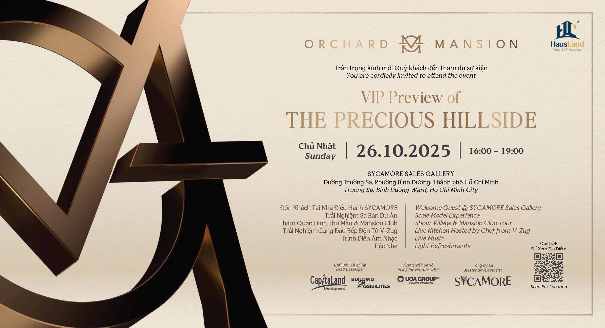 Ra mắt nhà mẫu Orchard Mansion