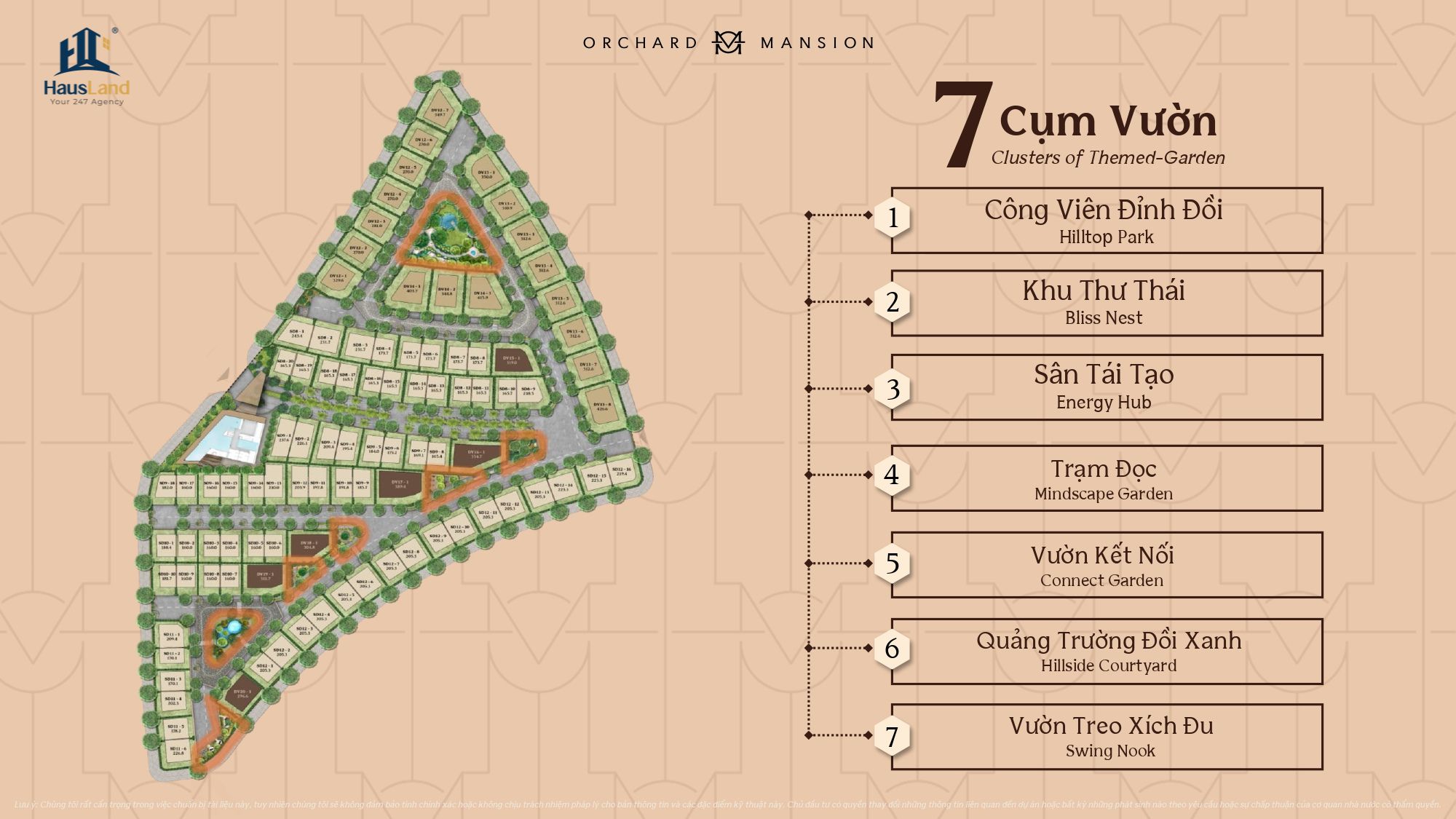 7 cụm vườn tại Orchard Mansion