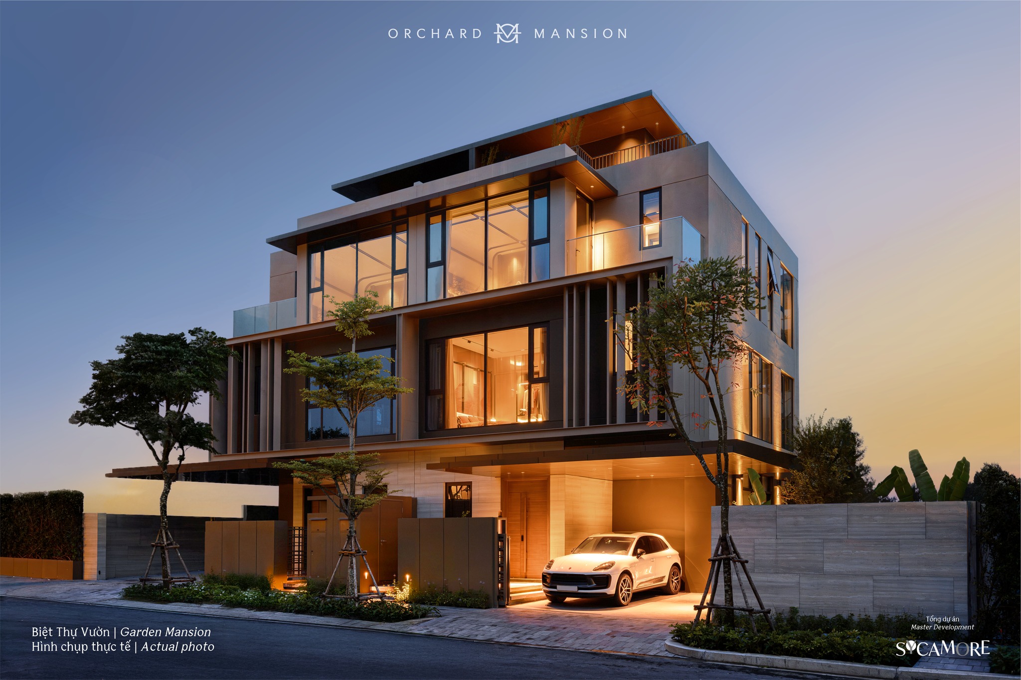 Tổng thể kiến trúc Biệt thự vườn Orchard Mansion