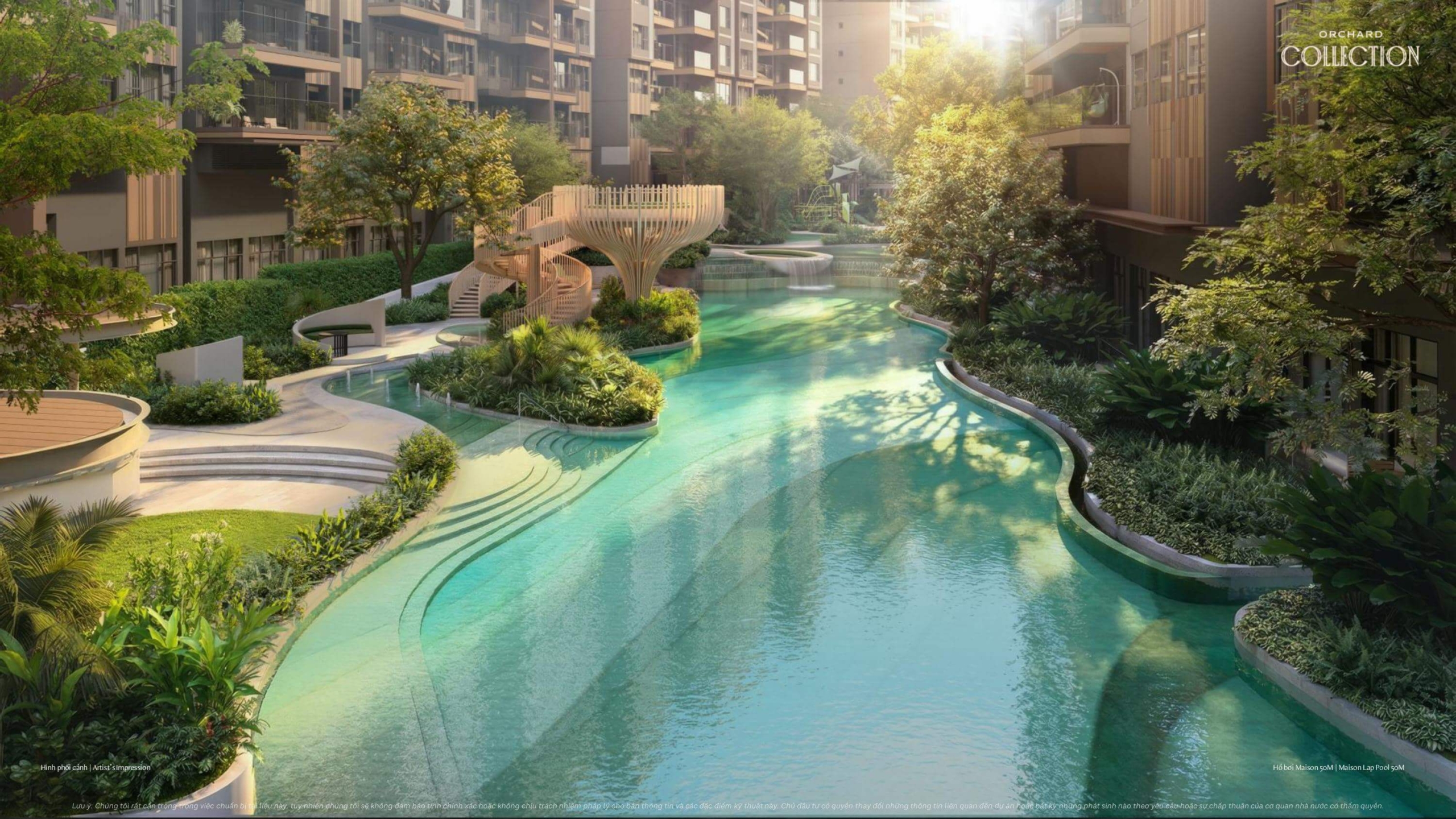 Hồ bơi Maison Lap Pool dài 50 m | Tiện ích Orchard Collection