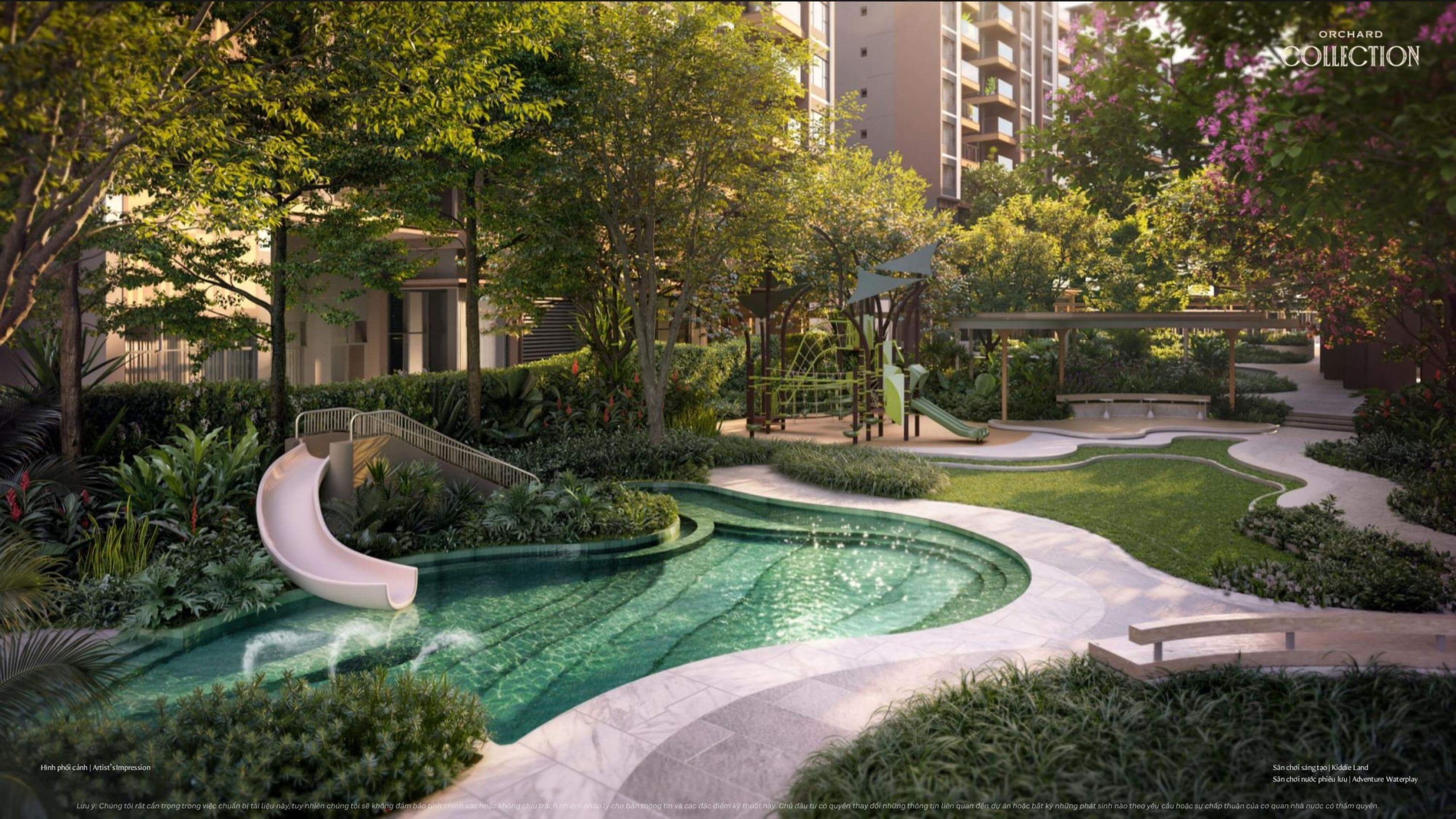 Hình phối cảnh cảnh quan Dự án Orchard Collection 